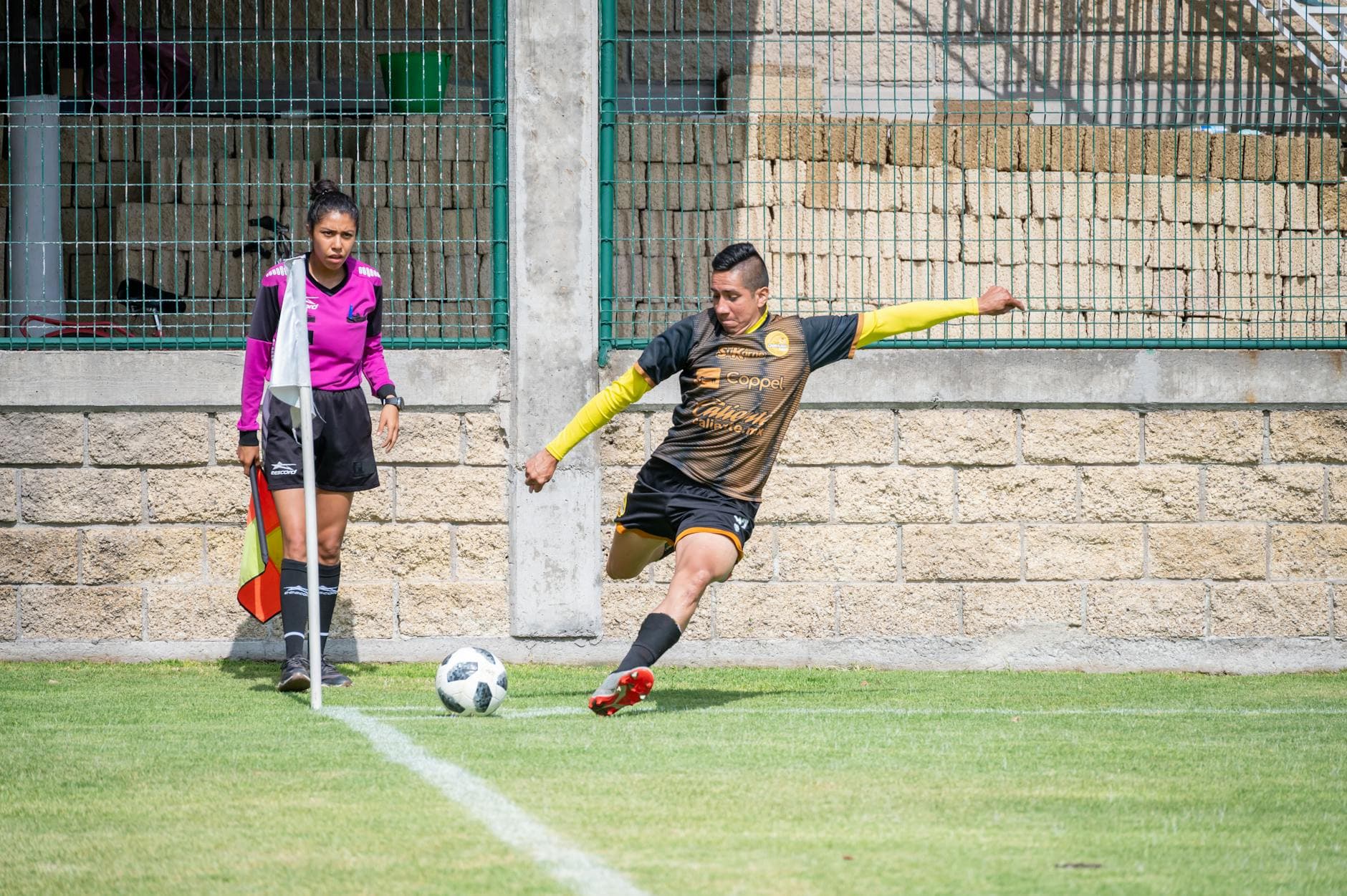 Footballeur lors d'un match